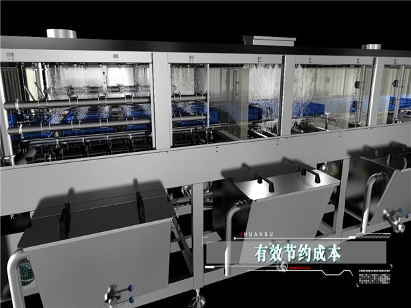 周轉箱清洗機，塑料盤(pán)筐清洗機，水果筐清洗機，價(jià)格采購