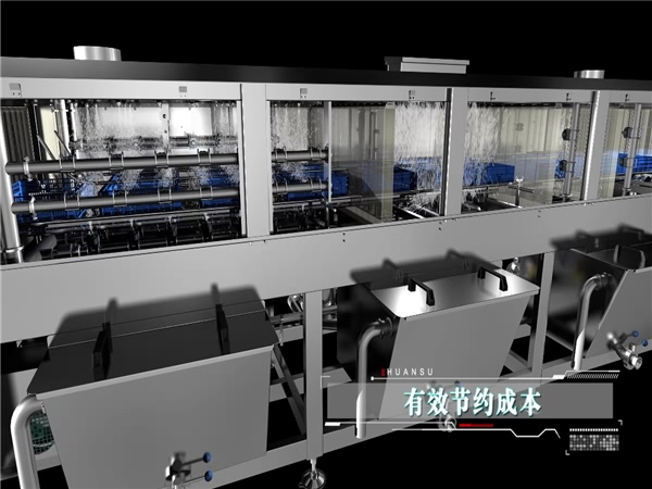 洗筐機，塑料筐清洗機，周轉箱清洗機高壓噴淋清洗機