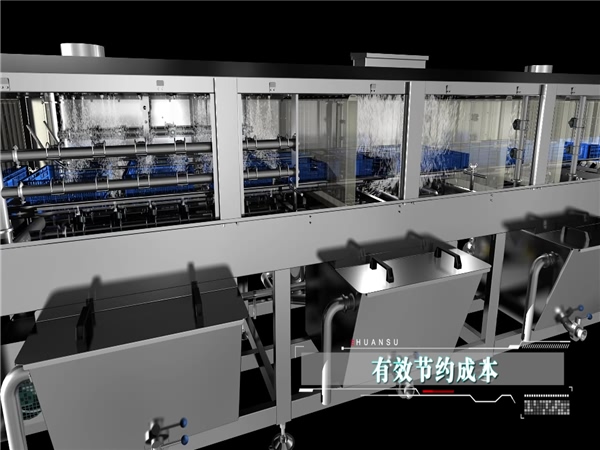 塑料筐清洗機，塑料盤(pán)清洗機，塑料周轉箱清洗機